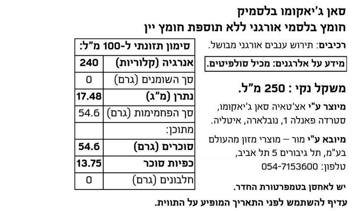 סאן ג'יאקומו בלסמיק