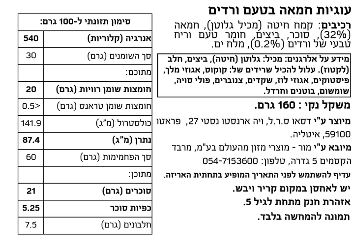 עוגיות חמאה בטעם ורדים