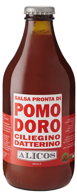 רוטב מוכן עם עגבניות שרי ועגבניות דטרינו